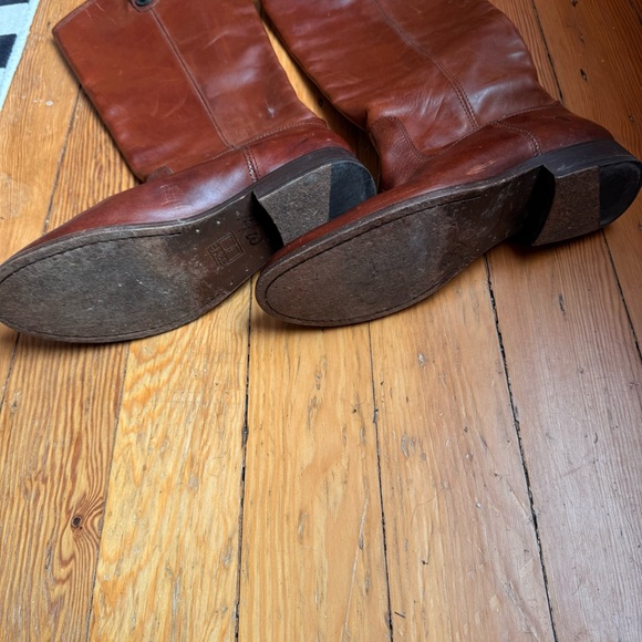 Frye Brown Leather Riding Boots - Picture 3 of 5